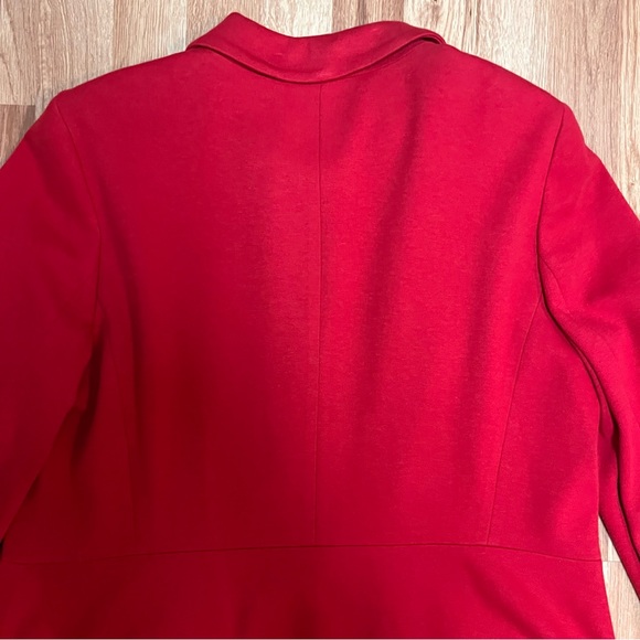Talbot’s Red Scallop Ponte Jacket - Picture 9 of 12